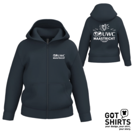 UWC Kids' recycled full zip hoodie